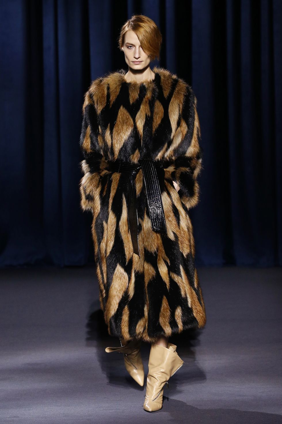 Givenchy Belted Faux Fur Coat, Givenchy Faux Fur, Belted Coat