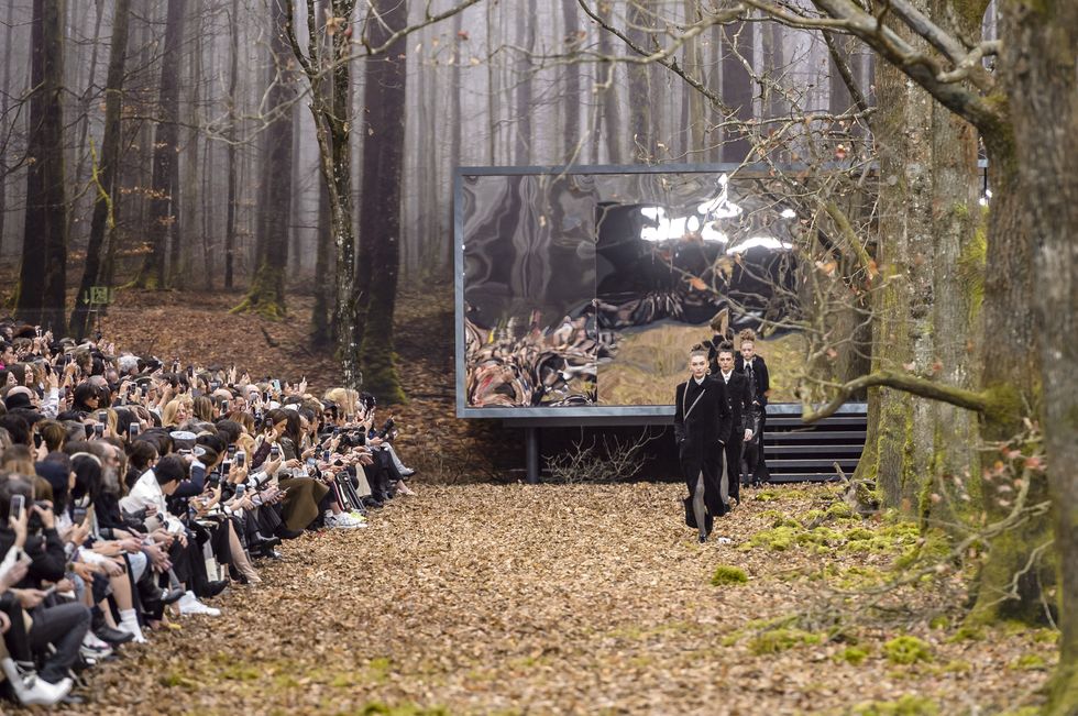 Chanel AW18 forest Grand Palais
