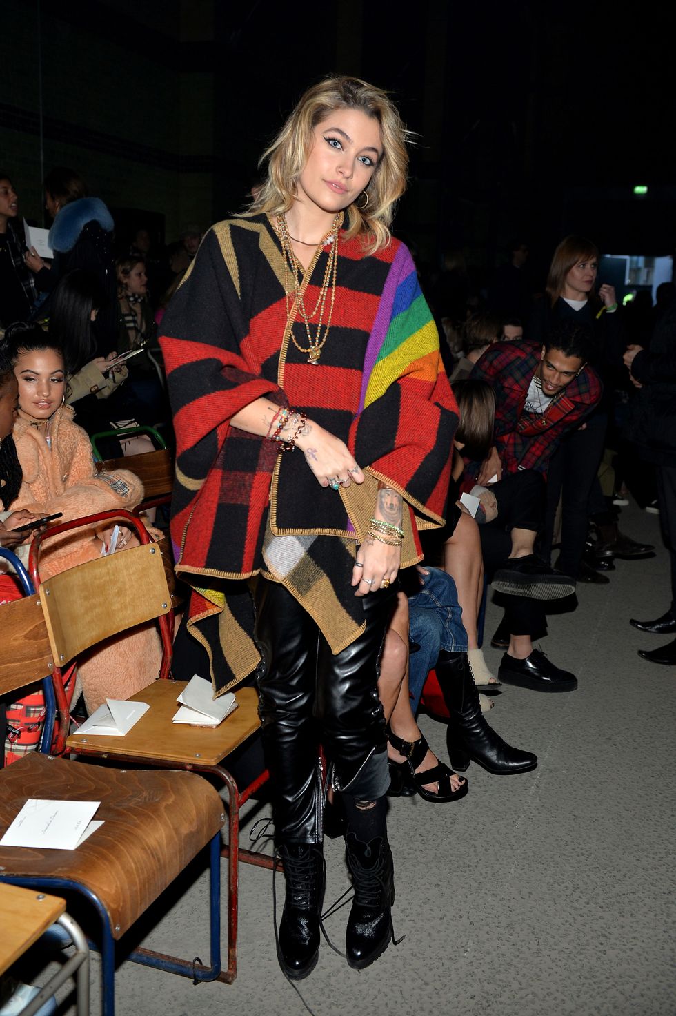 paris Jackson, burberry coat, lfw