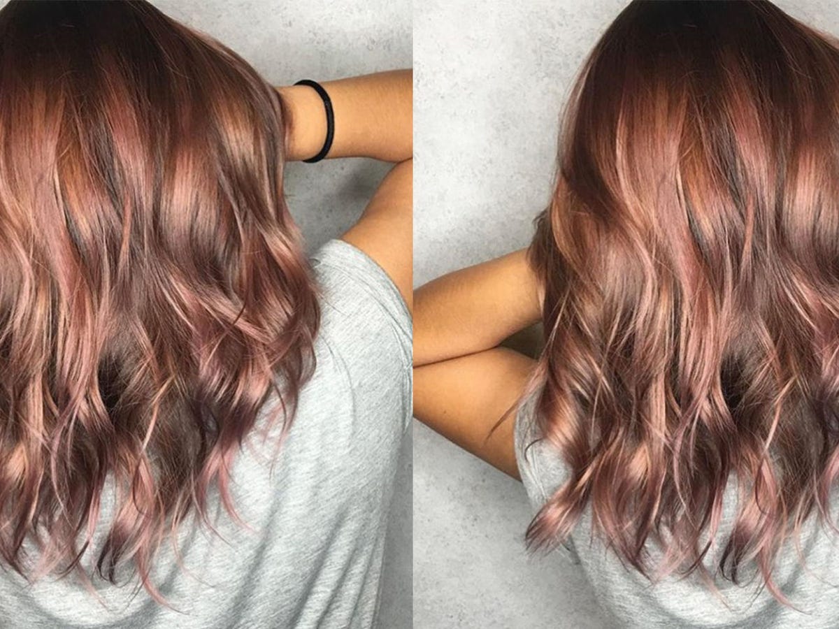 Rose Brown Hair Is The 2018 Pastel Hair Trend That's Brunette Friendly Rose Brown Hair Is The 2018 Pastel Hair Trend That's Brunette Friendly