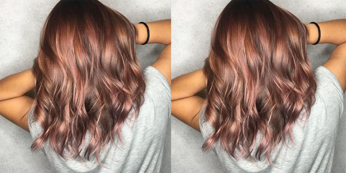 Rose Brown Hair Is The 2018 Pastel Hair Trend That's Brunette Friendly Rose Brown Hair Is The 2018 Pastel Hair Trend That's Brunette Friendly