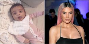 Kim Kardashian and baby Chicago | ELLE UK