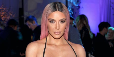 Kim Kardashian Pink Hair