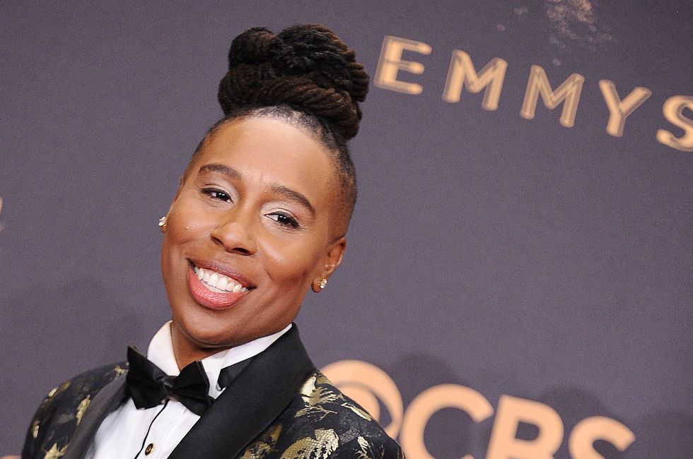 Actress Lena Waithe poses in the press room at the 69th annual Primetime Emmy Awards at Microsoft Theater on September 17, 2017 in Los Angeles, Californi | ELLE UK
