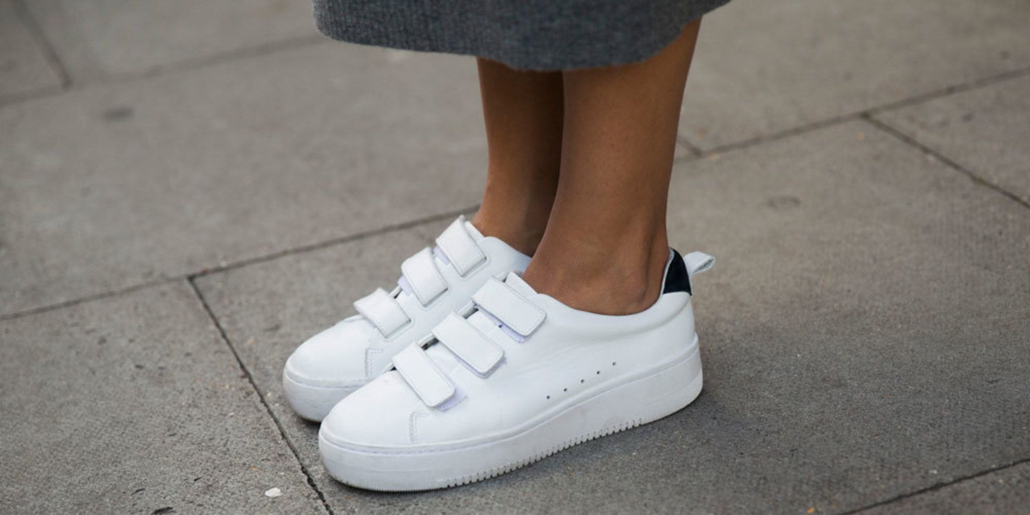 Zara Klittenband Sportschoenen wit-zwart casual uitstraling Schoenen Sneakers Klittenband Sportschoenen 