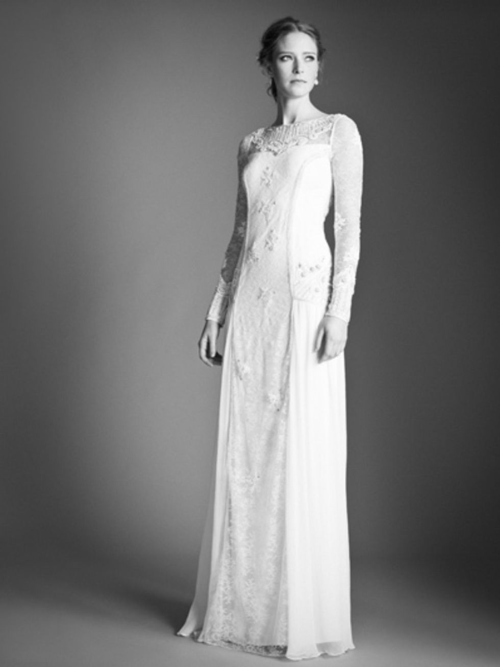 Clothing, Sleeve, Dress, Shoulder, Textile, Photograph, Joint, Standing, White, Gown, 