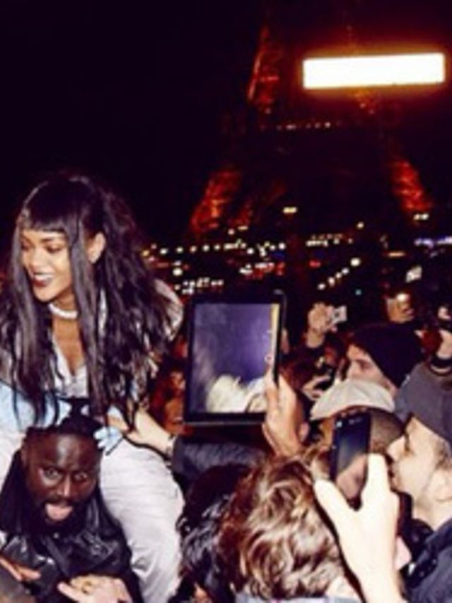 Rihanna-rent-zonder-bodyguard-in-zwerm-hysterische-fans