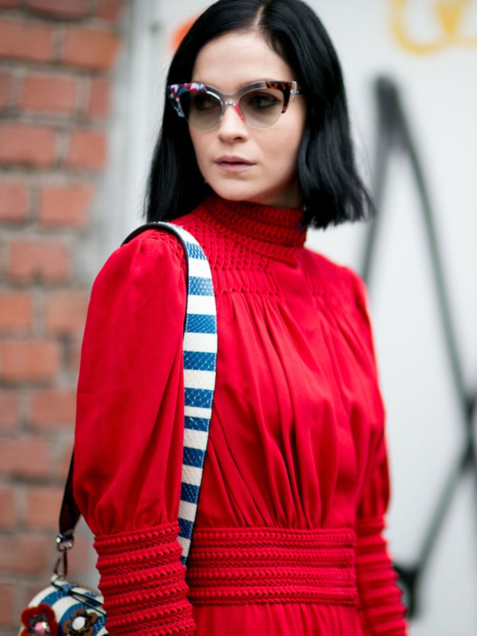 Eyewear, Glasses, Vision care, Sleeve, Outerwear, Red, Sunglasses, Style, Street fashion, Fashion accessory, 
