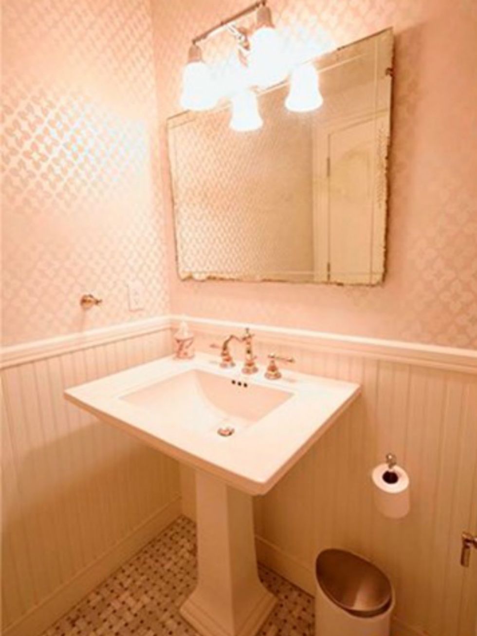 Plumbing fixture, Room, Bathroom sink, Architecture, Property, Wall, Interior design, Tap, Purple, Bathroom accessory, 