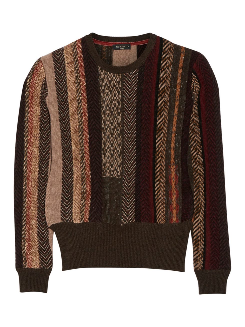 Product, Brown, Sleeve, Sweater, Textile, Outerwear, Pattern, Woolen, Fashion, Maroon, 