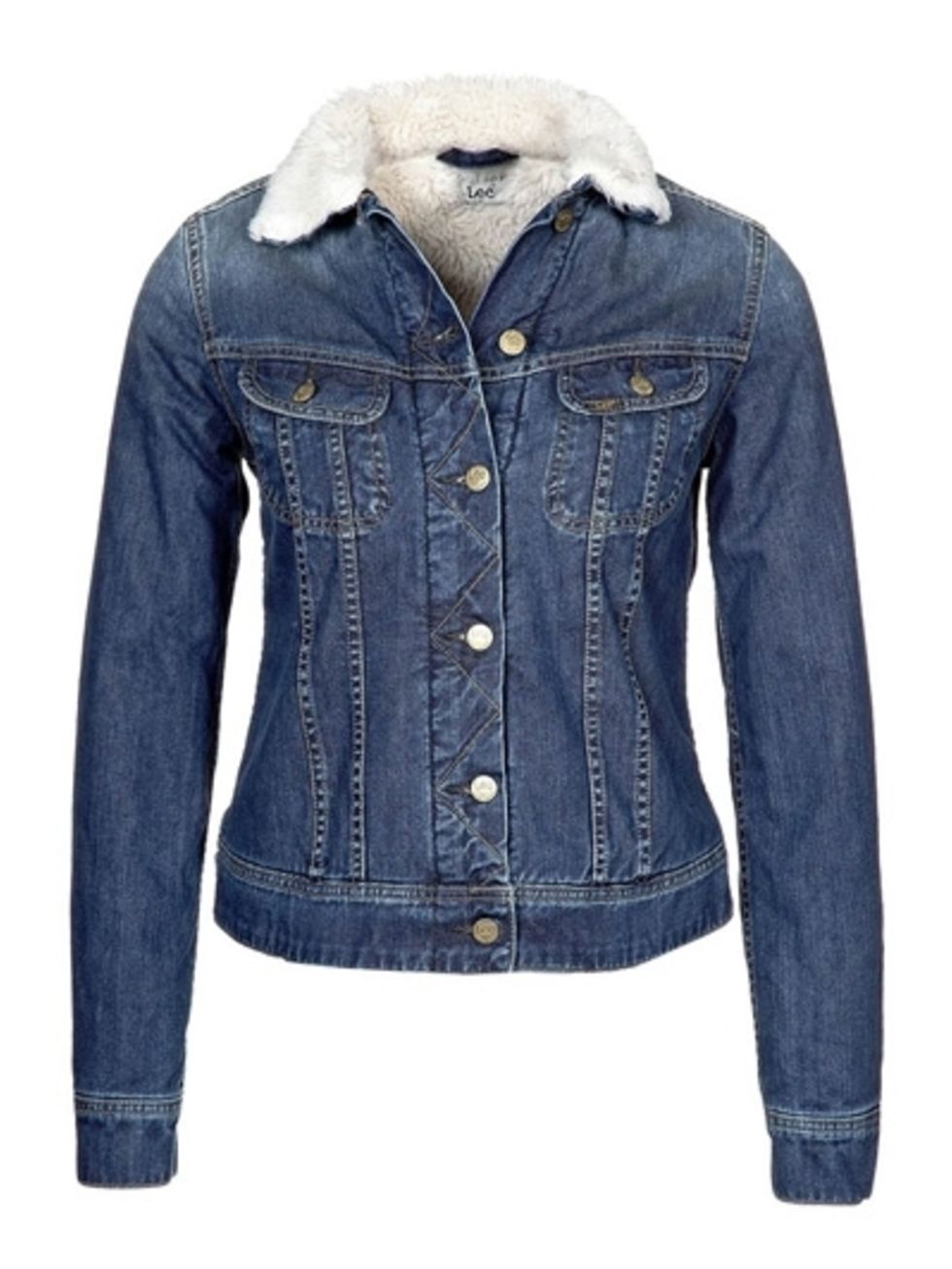 Clothing, Blue, Product, Sleeve, Jacket, Denim, Textile, Collar, Outerwear, White, 