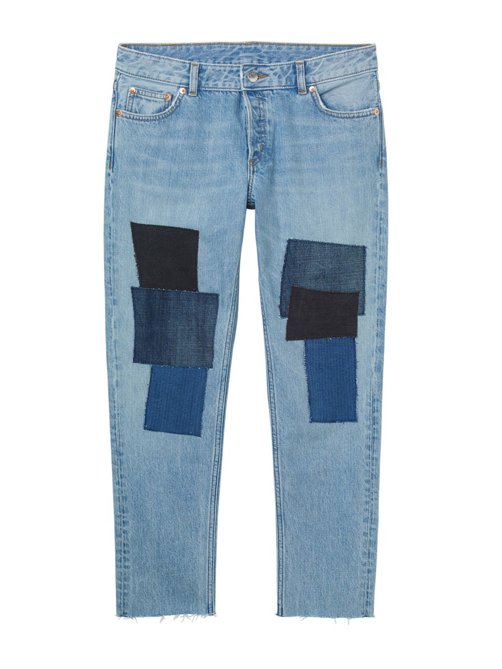 Blue, Product, Denim, Trousers, Pocket, Jeans, Textile, White, Style, Electric blue, 