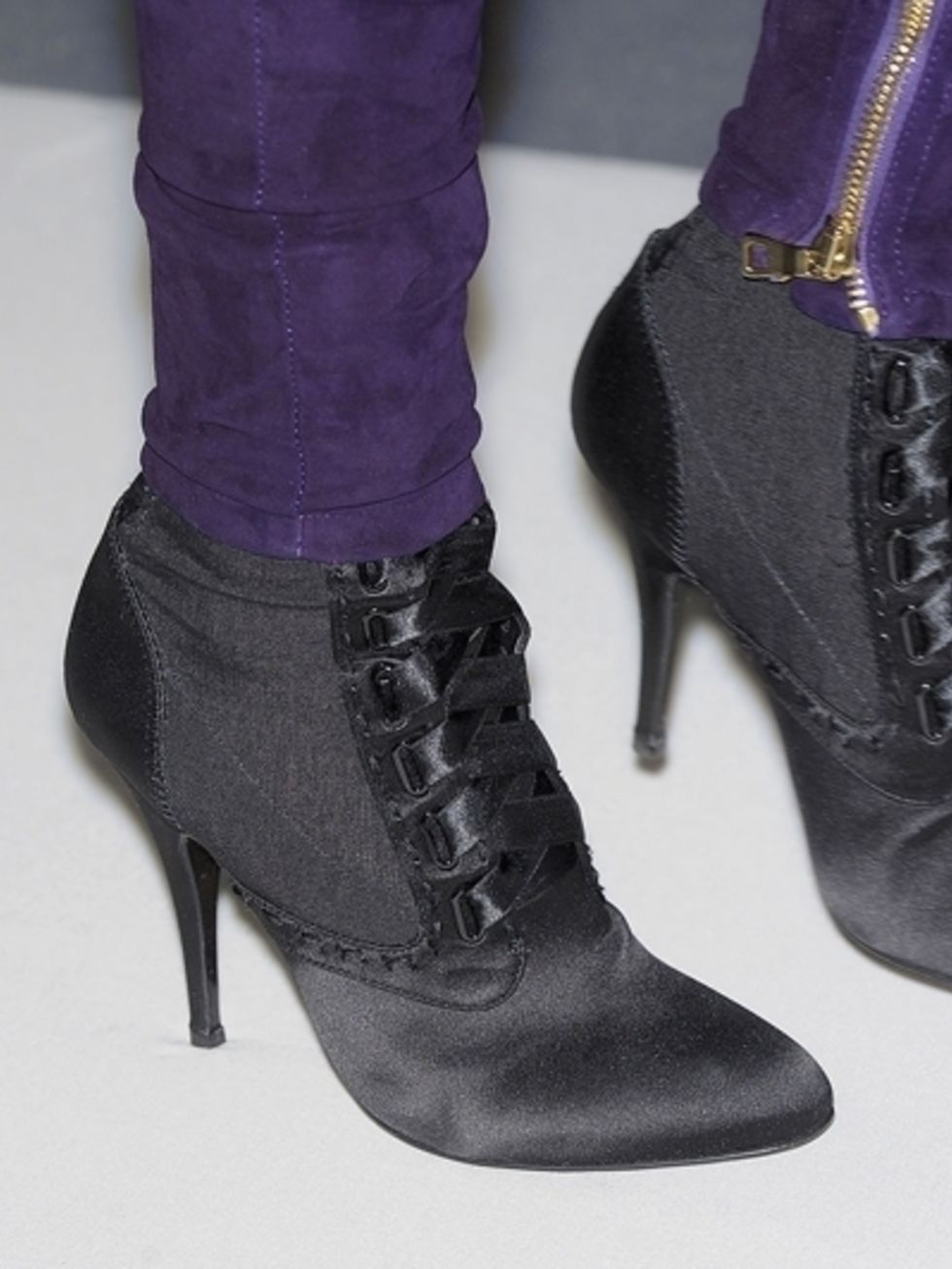 Footwear, Purple, Boot, Fashion, Black, Violet, Lavender, Leather, Natural material, Fashion design, 