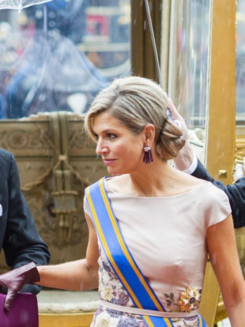 Super goed avontuur Heerlijk Foto's: Koningin Máxima draagt Jan Taminiau (en géén hoed!) tijdens  Prinsjesdag 2015