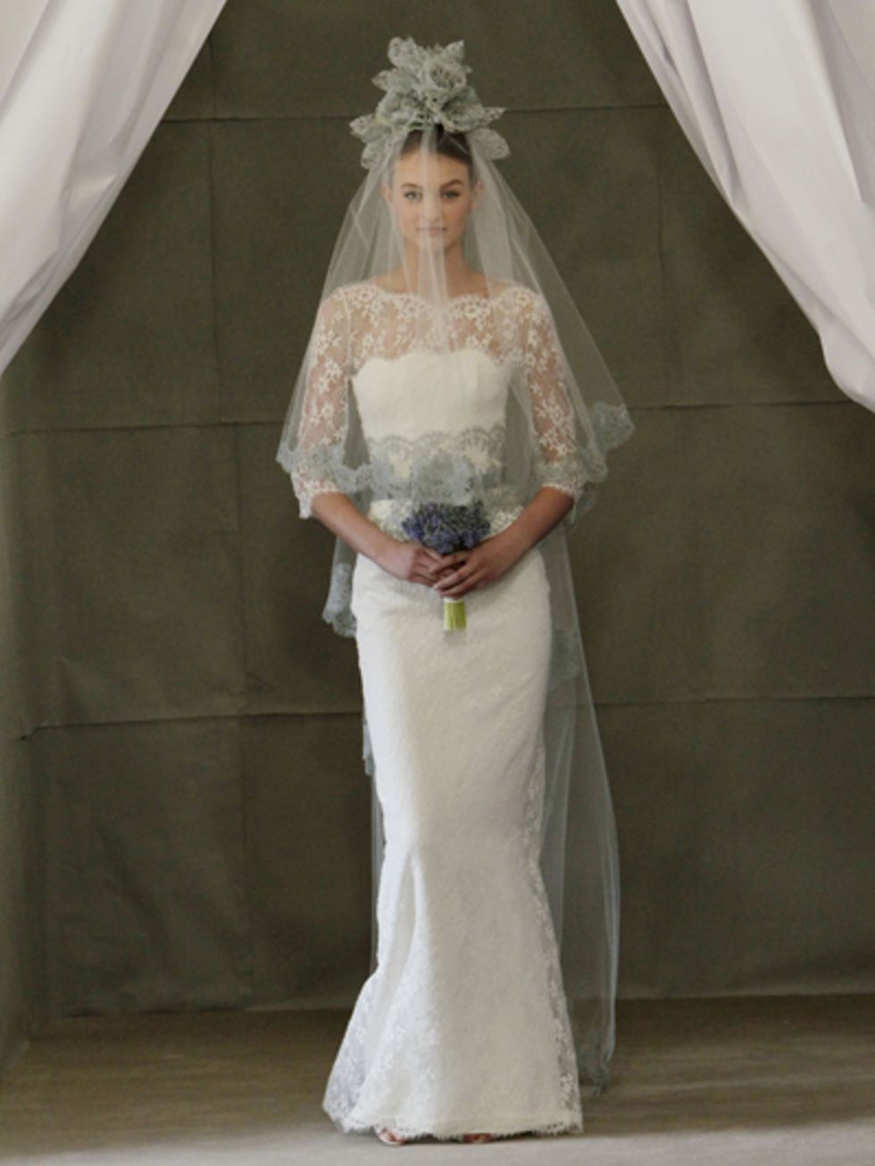 Clothing, Sleeve, Bridal clothing, Bridal veil, Dress, Shoulder, Veil, Textile, Photograph, Joint, 