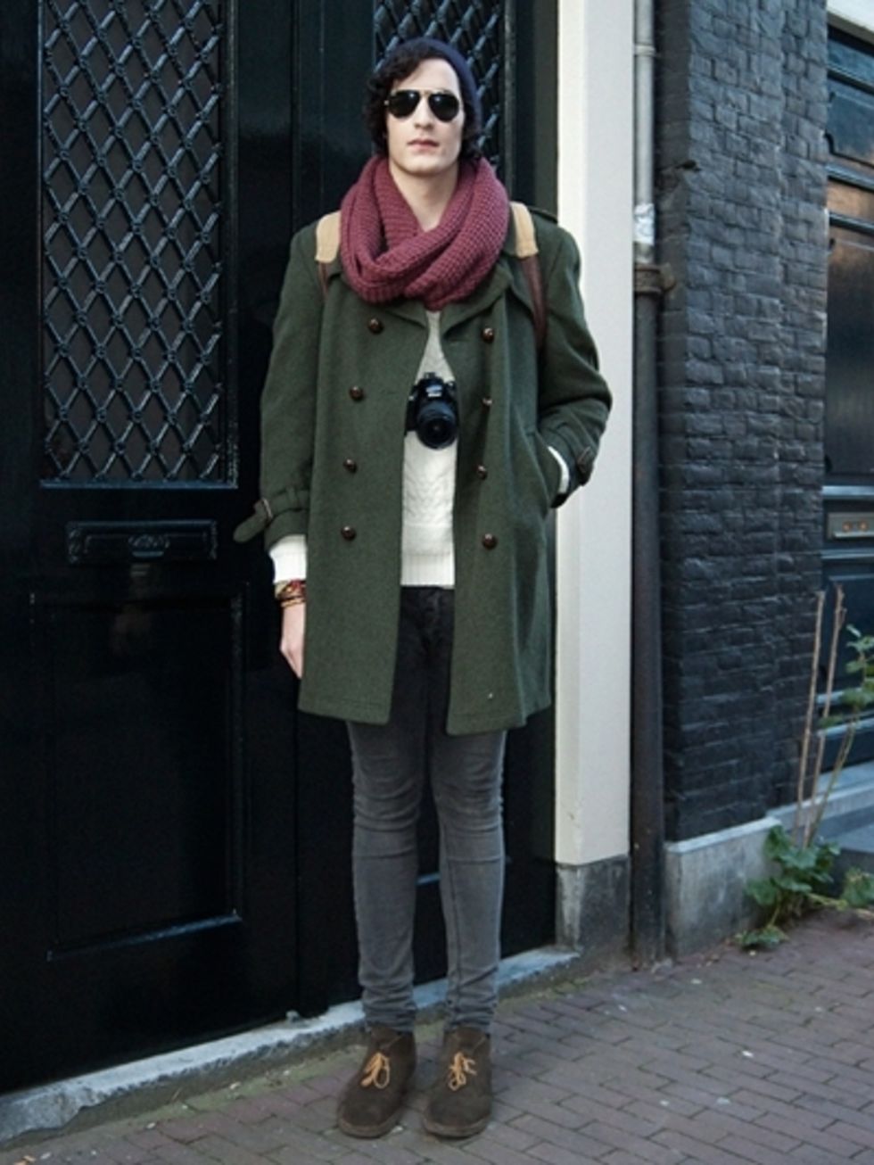 Clothing, Coat, Textile, Outerwear, Standing, Style, Street fashion, Jacket, Winter, Overcoat, 