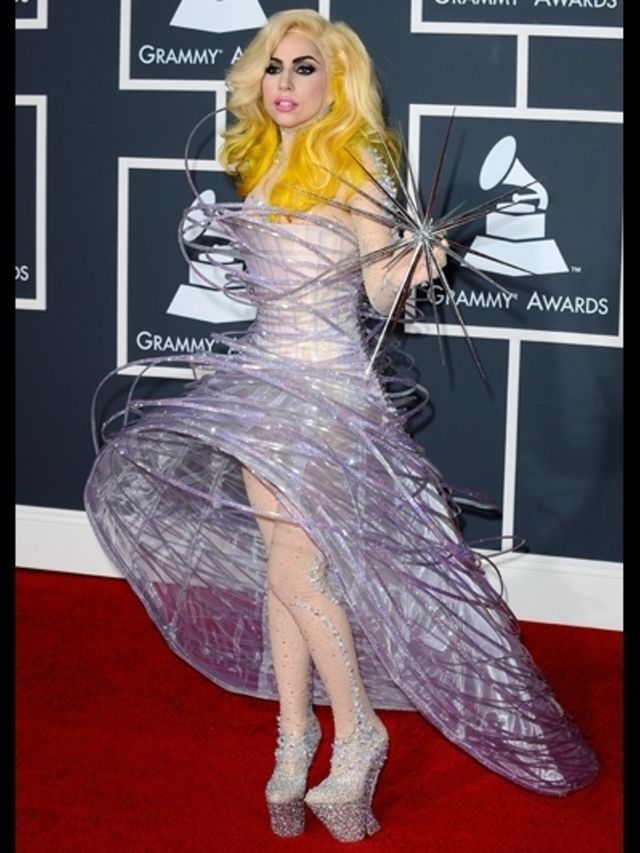 Gaga-in-Mugler-naar-Grammy-s