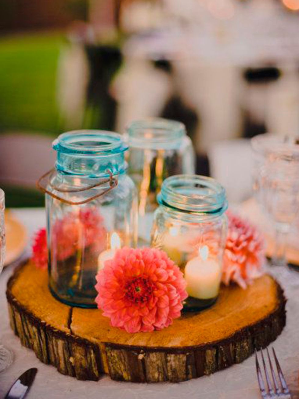 Mason jar, Petal, Teal, Food storage containers, Flower Arranging, Home accessories, Centrepiece, Artificial flower, Cut flowers, Floral design, 