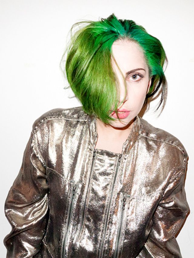 Lady-Gaga-heeft-nu-dus-groen-haar