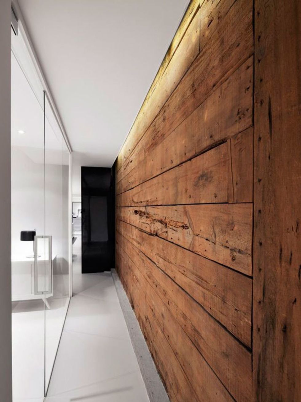 Wood, Floor, Wall, Flooring, Interior design, Line, Ceiling, Hardwood, Fixture, Wood stain, 