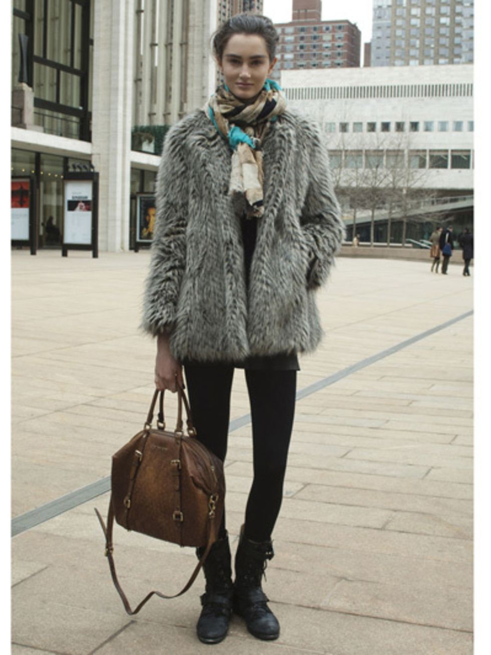 Brown, Textile, Outerwear, Bag, Winter, Style, Street fashion, Street, Fashion accessory, Jacket, 