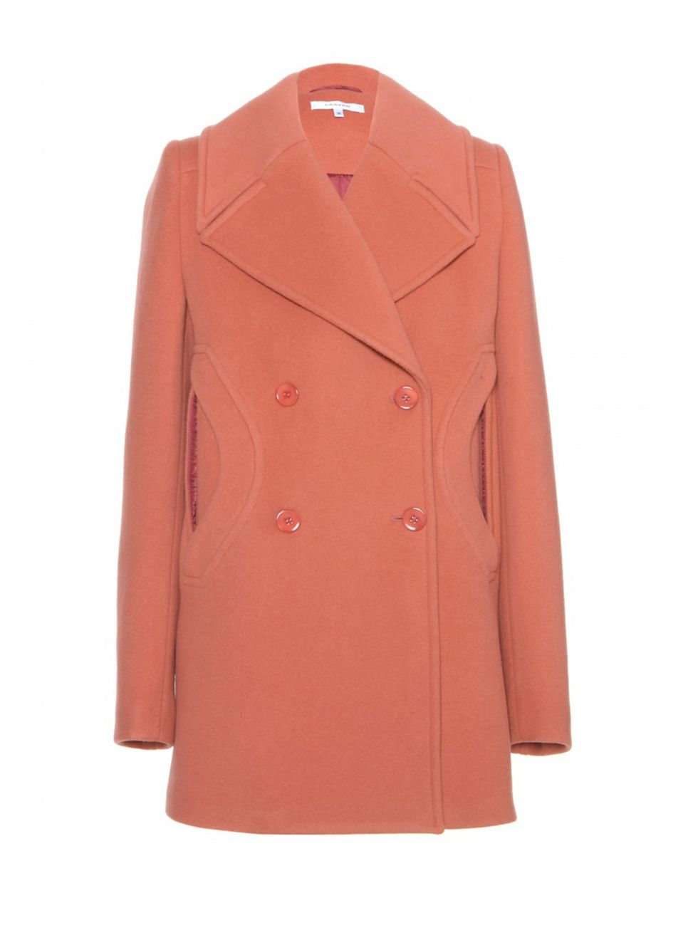 Coat, Product, Collar, Sleeve, Textile, Outerwear, Red, Orange, Blazer, Carmine, 