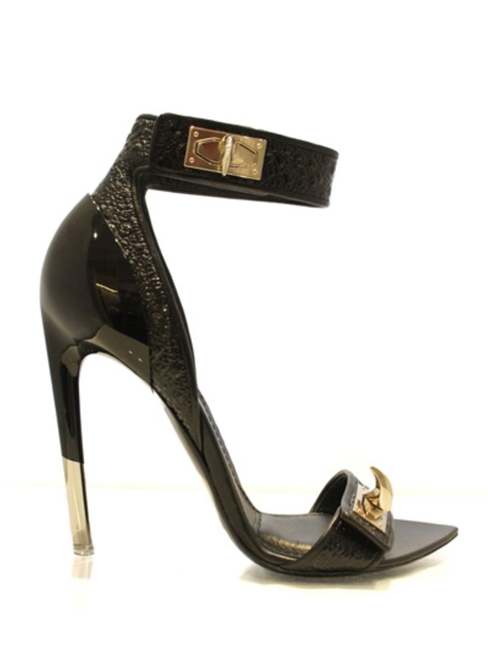 Brown, High heels, Sandal, Tan, Beige, Basic pump, Metal, Foot, Material property, Strap, 