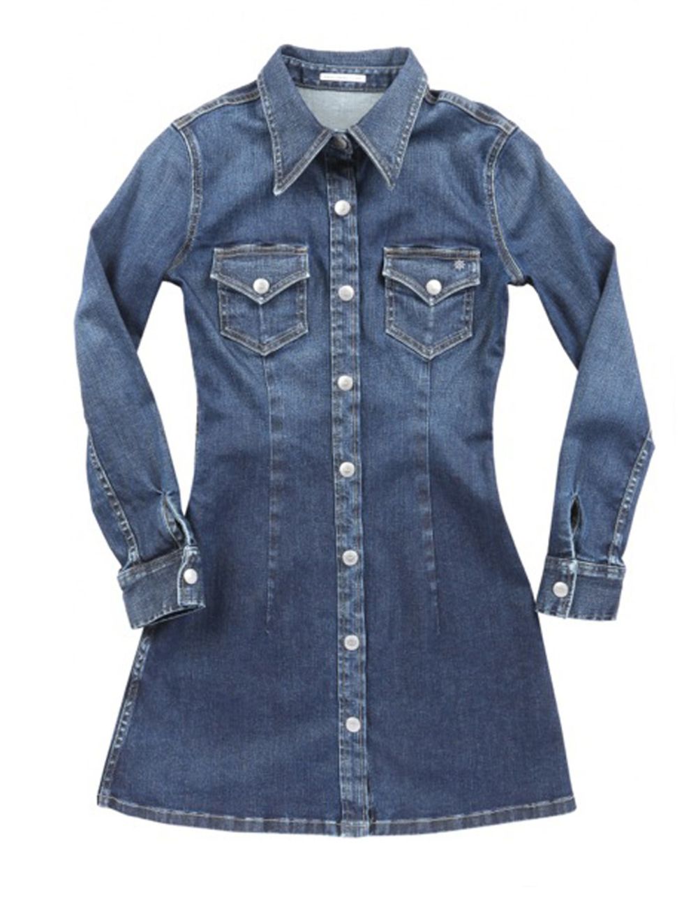 Blue, Product, Collar, Dress shirt, Sleeve, Denim, Textile, White, Pattern, Style, 