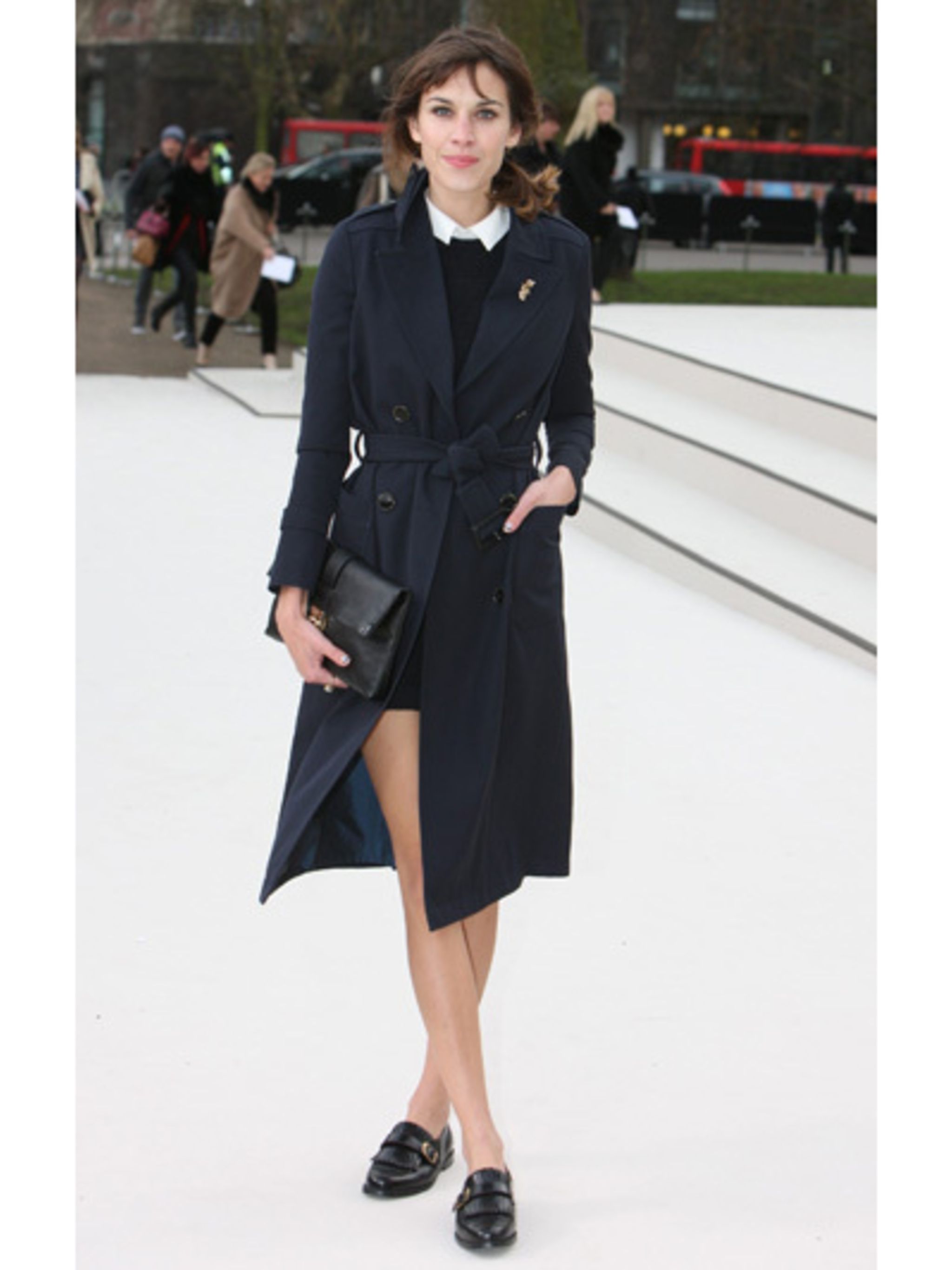 alexa chung black coat