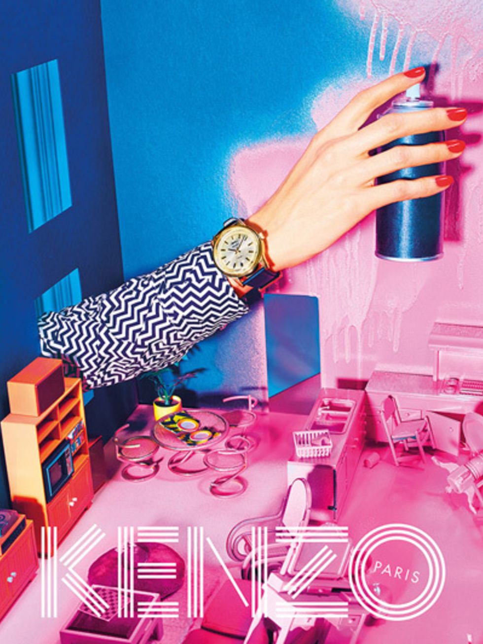 Watch, Wrist, Pink, Magenta, Analog watch, Fashion accessory, Nail, Electronics, Bottle, Watch accessory, 