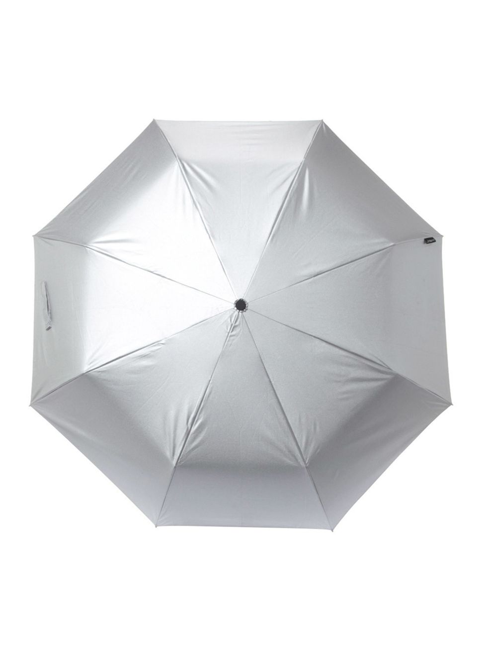 Umbrella, Material property, Metal, Symmetry, Silver, Creative arts, Craft, 
