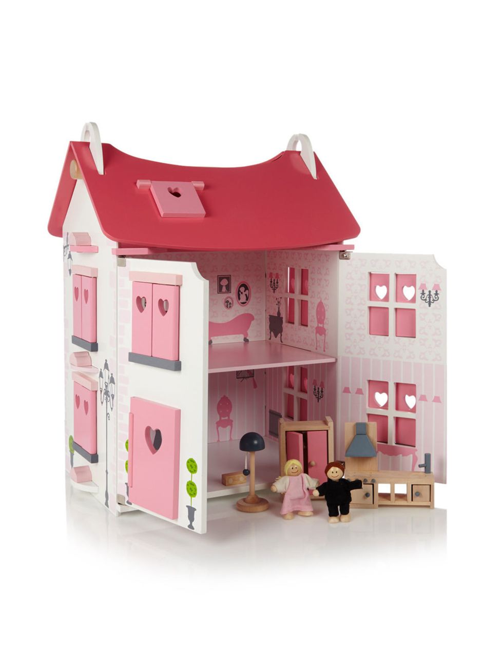 Product, Pink, House, Magenta, Home, Roof, Dollhouse, Dollhouse accessory, Toy, Building sets, 