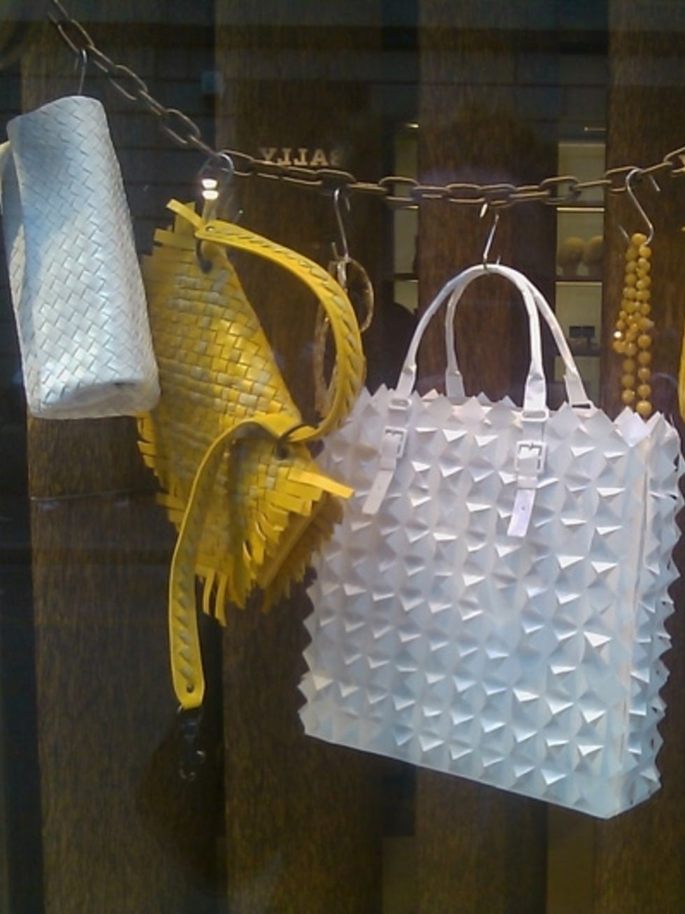 Yellow, Bag, Shoulder bag, Home accessories, Natural material, Tote bag, Silver, Shopping bag, 