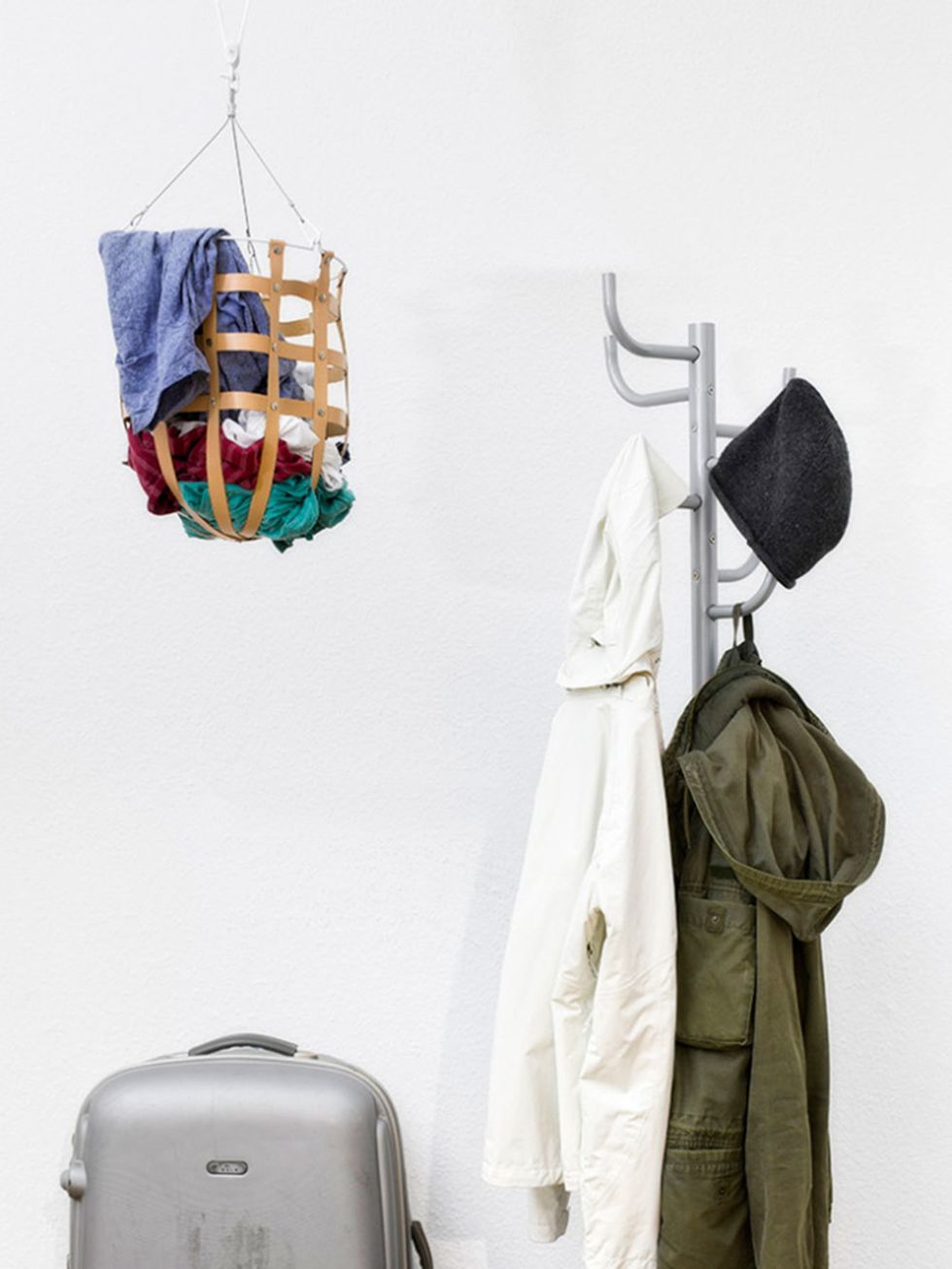 Textile, Grey, Clothes hanger, Baggage, 