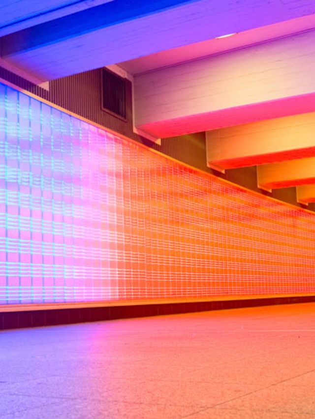 Light, Lighting, Pink, Architecture, Line, Magenta, Technology, Ceiling, Neon, 