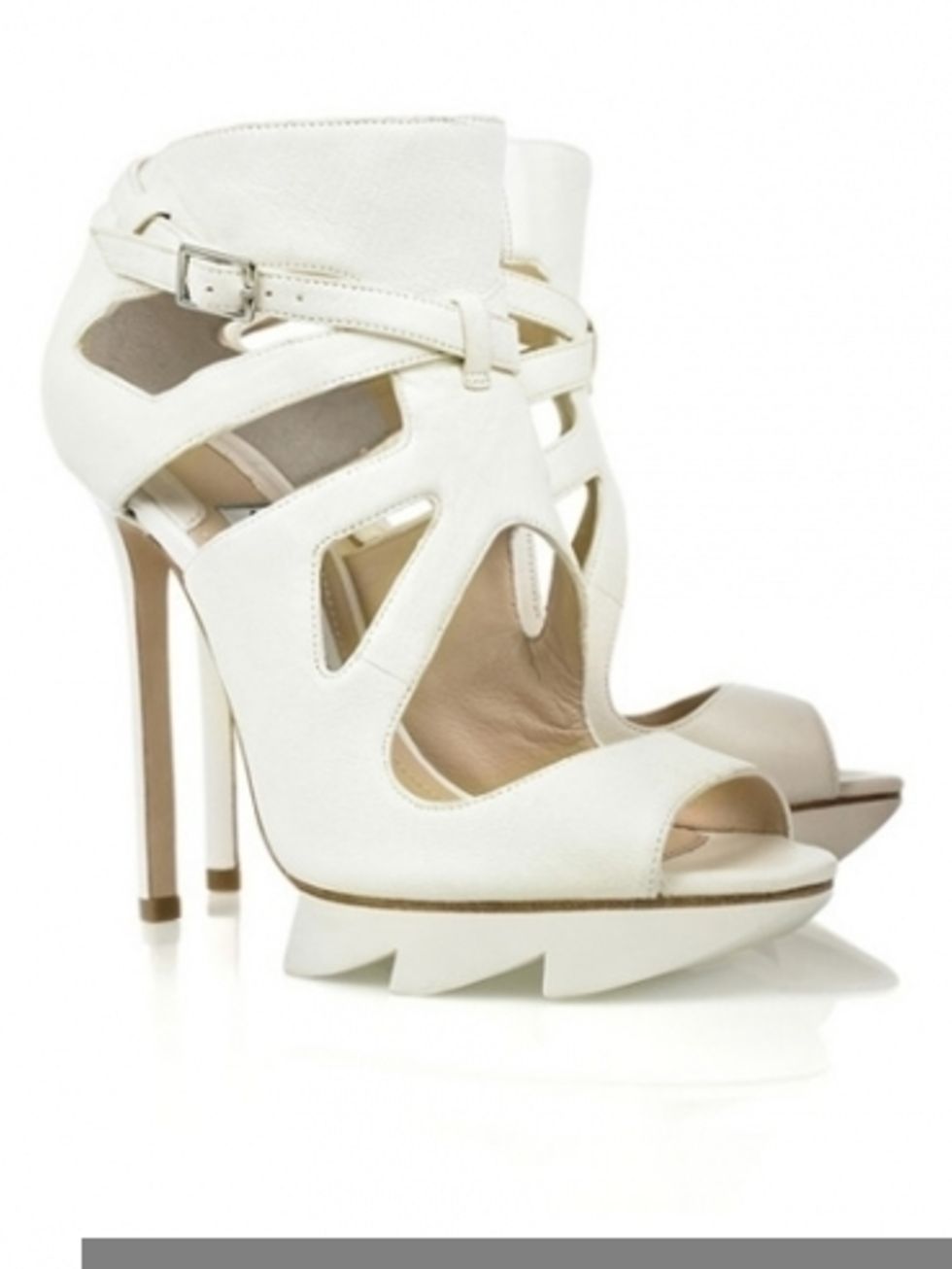 White, High heels, Tan, Sandal, Beige, Basic pump, Foot, Synthetic rubber, 