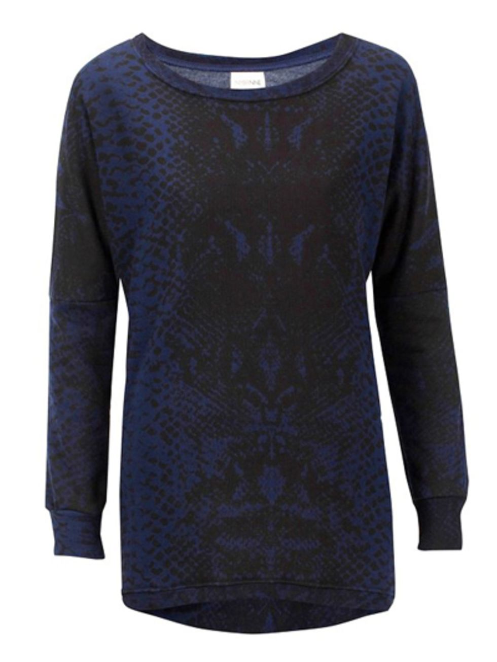 Blue, Product, Sleeve, Textile, Pattern, Electric blue, Fashion, Neck, Black, Grey, 