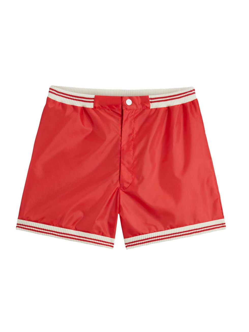 Textile, White, Red, Maroon, Active shorts, Pocket, Trunks, Symmetry, Coquelicot, 