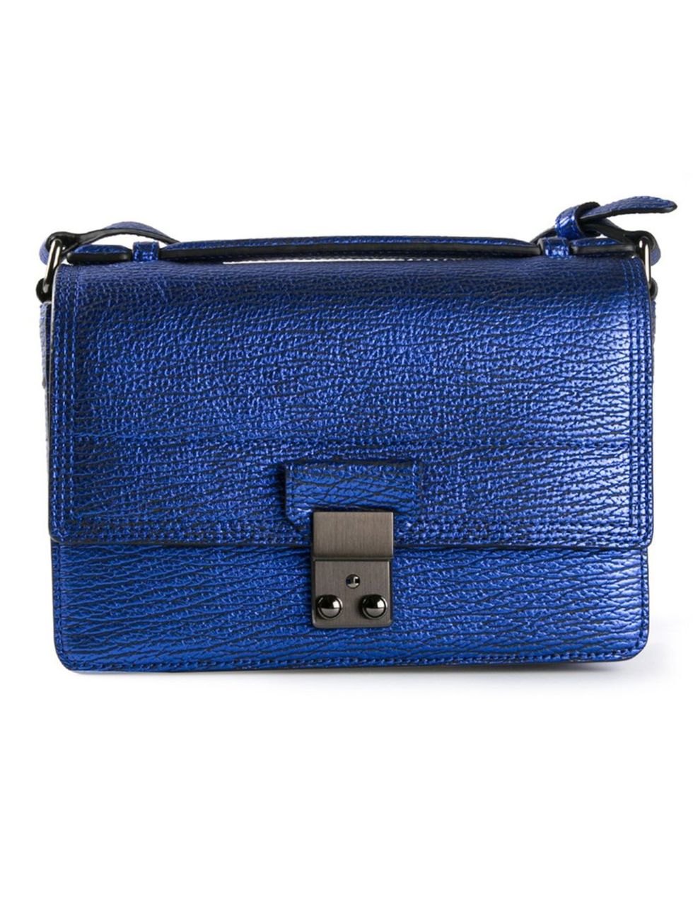 Blue, Product, Brown, Textile, Bag, Electric blue, Fashion, Rectangle, Azure, Leather, 