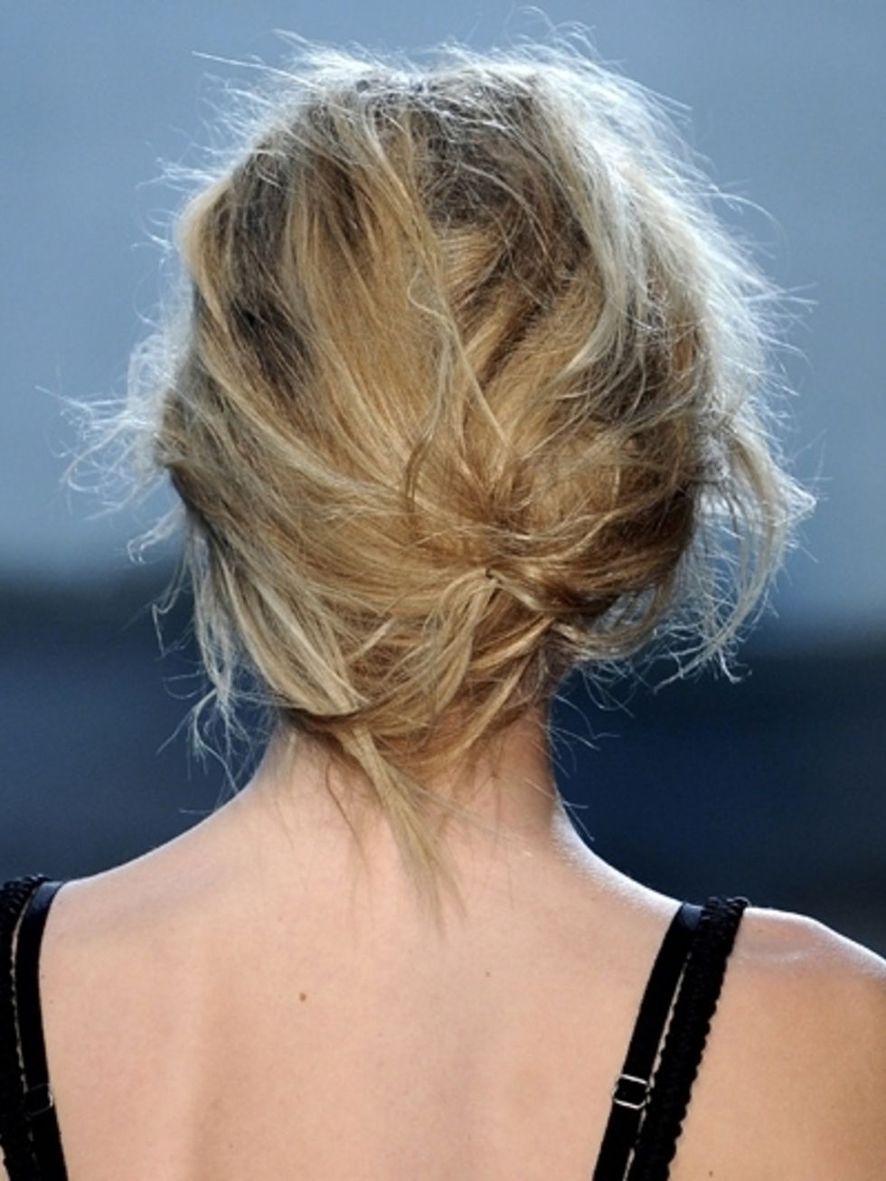 Hair, Hairstyle, Shoulder, Joint, Mammal, Style, Back, Beauty, Blond, Neck, 
