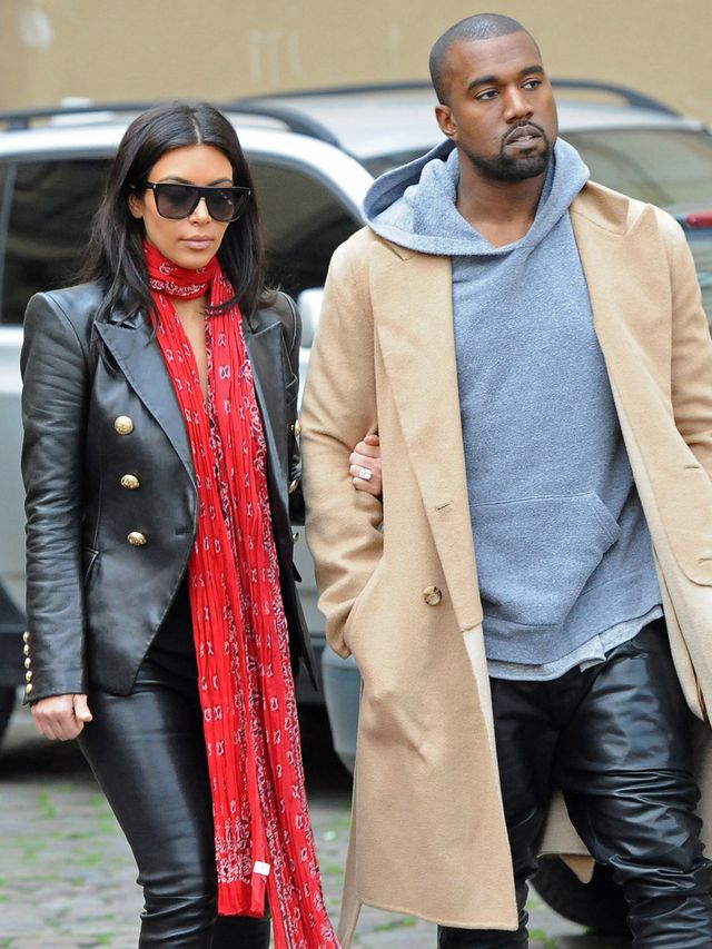 Kim-Kardashian-en-Kanye-West-verschenen-op-de-catwalk-in-Londen