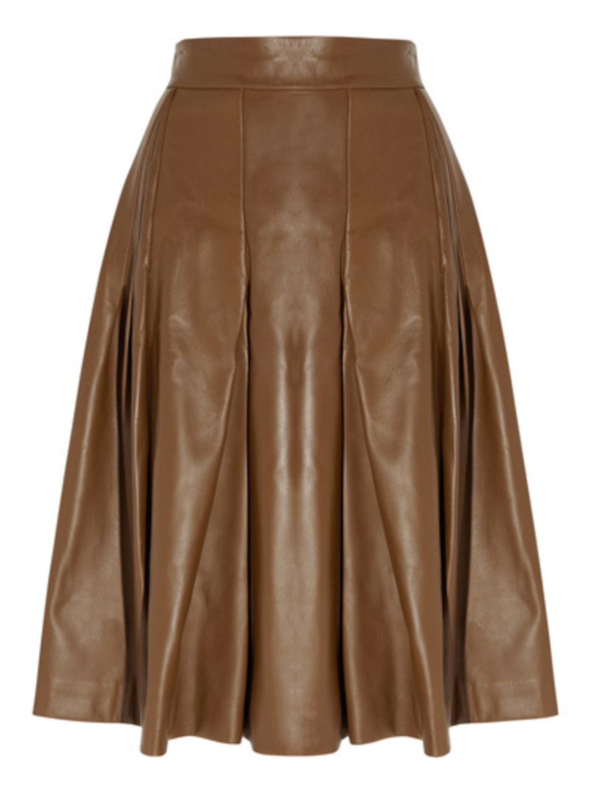 Нв Сан Ларан кожаные коричневые юбки