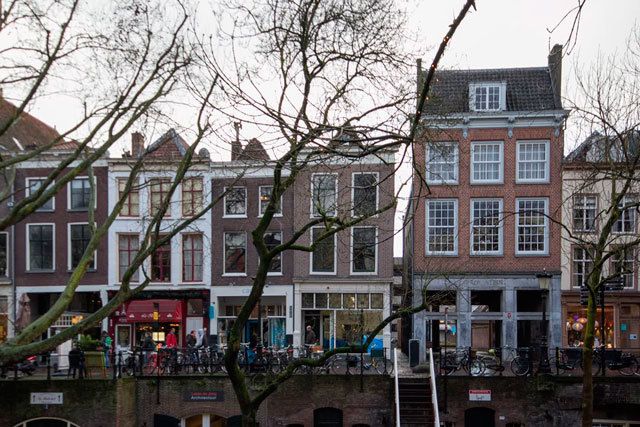 Window, Neighbourhood, Town, Tree, Building, Mixed-use, Residential area, Sash window, Apartment, Urban design, 