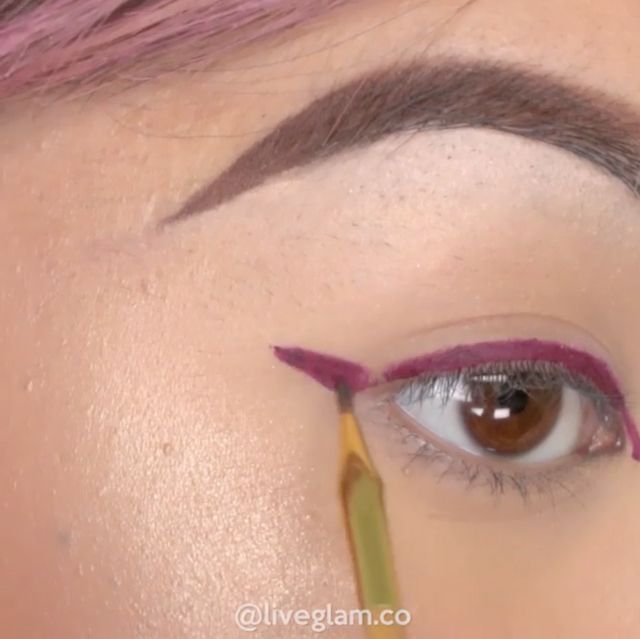 Lip, Brown, Skin, Eyelash, Forehead, Eyebrow, Eye shadow, Violet, Purple, Style, 