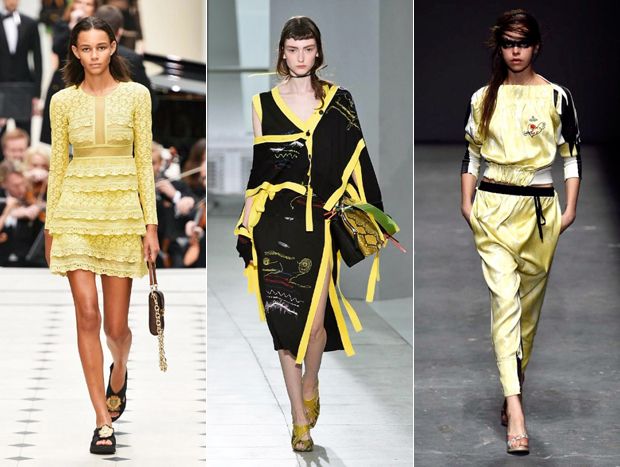 Clothing, Yellow, Dress, Joint, Style, Fashion model, Waist, One-piece garment, Fashion, Neck, 