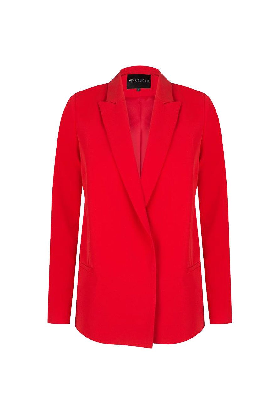 Collar, Coat, Sleeve, Textile, Red, Outerwear, Blazer, Carmine, Pattern, Fashion, 