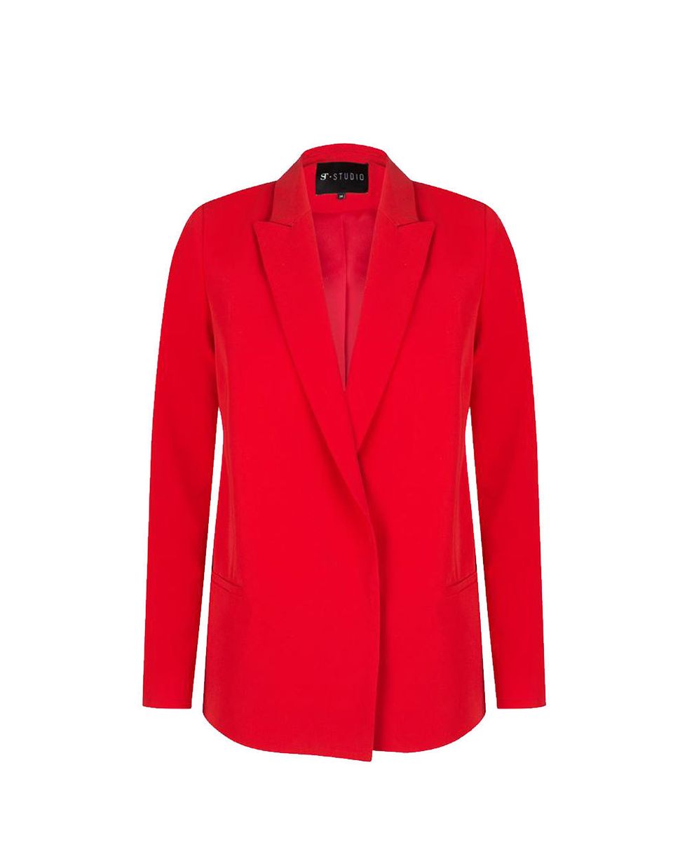 Collar, Coat, Sleeve, Textile, Red, Outerwear, Blazer, Carmine, Pattern, Fashion, 