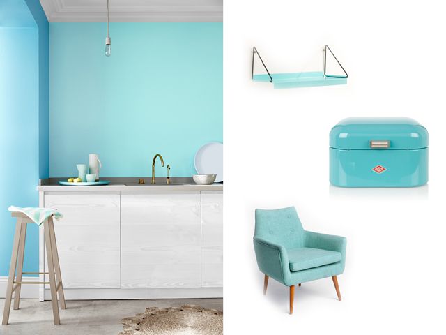 Blue, Green, Product, Room, Interior design, Property, Bathroom sink, Plumbing fixture, Turquoise, Floor, 