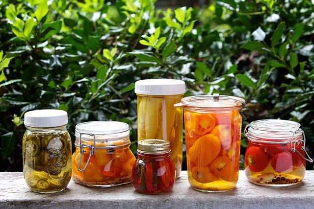 Food, Food storage containers, Ingredient, Canning, Mason jar, Preserved food, Fruit preserve, Food storage, Produce, Home accessories, 