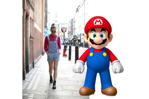 Standing, Mario, Animation, Animated cartoon, Street fashion, Fictional character, Pedestrian, Graphics, Clip art, Walking, 